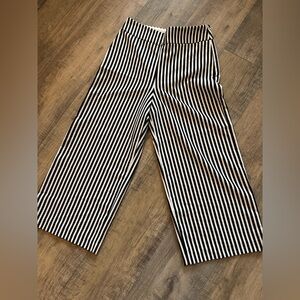 Express Brand Striped High Rise Wise Leg Pants size 8